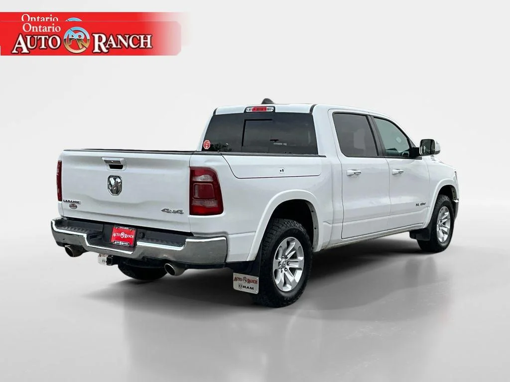 Used 2020 Ivory White Tri-Coat Pearlcoat Ram Laramie image 5