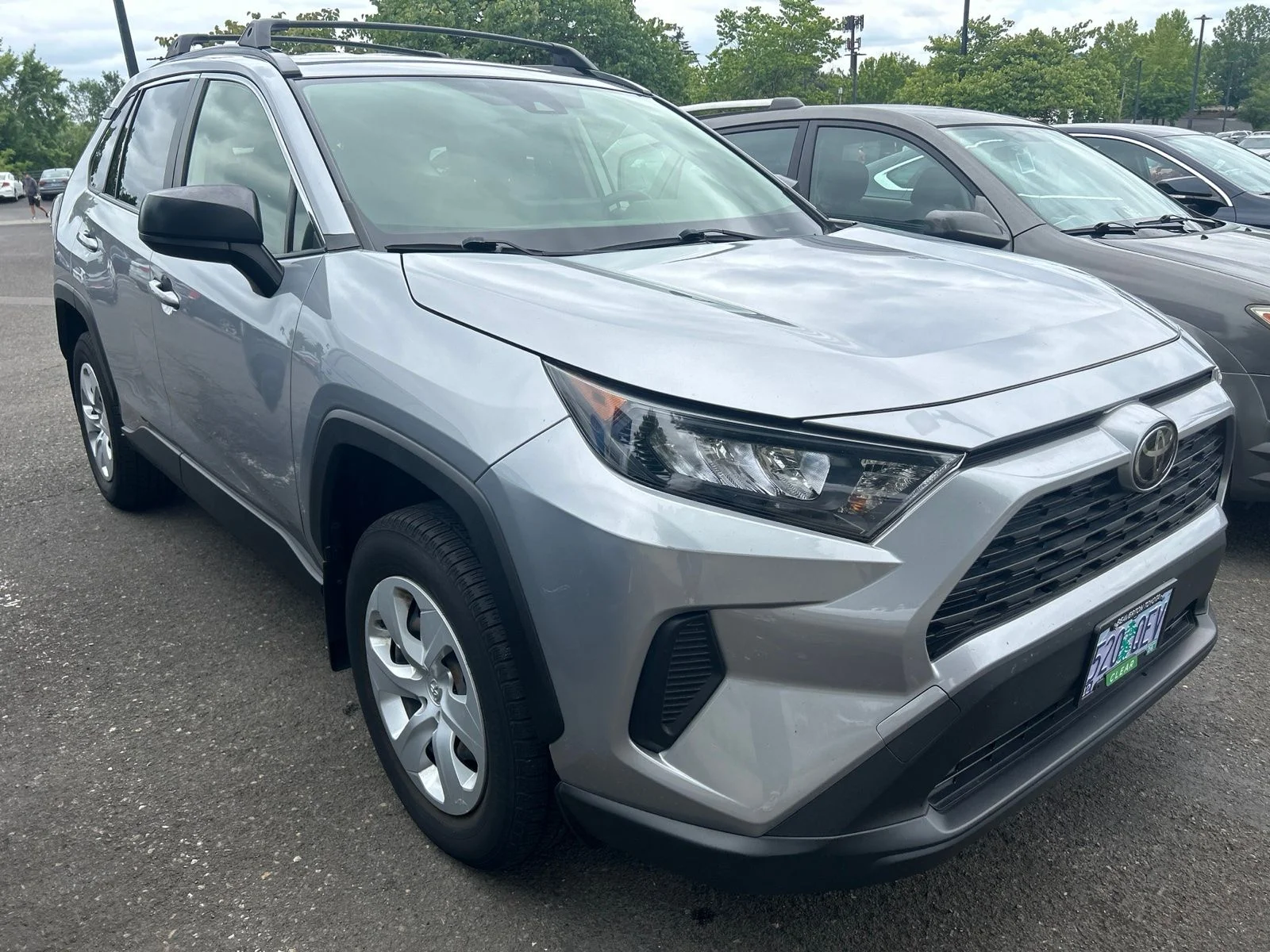 Used 2019 Silver Sky Metallic Toyota LE image 3
