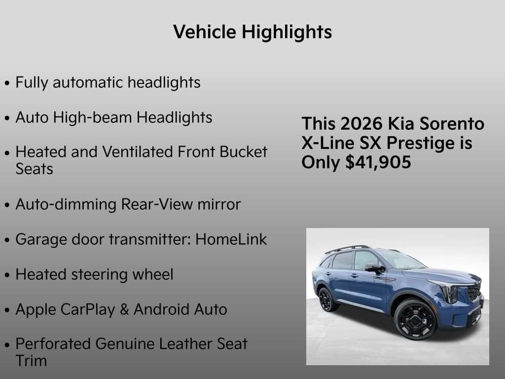 2026 Kia Sorento X-Line SX Prestige - Photo 33