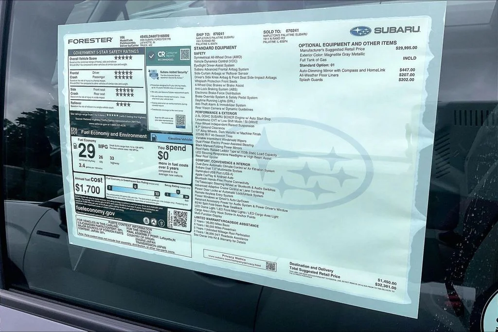 New 2026 MAGNETITE GRAY METALLIC Subaru Standard Model image 13