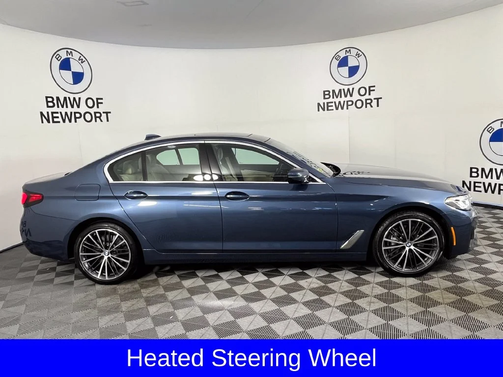 Certified Used 2023 Blue Metallic BMW 540i xDrive image 9