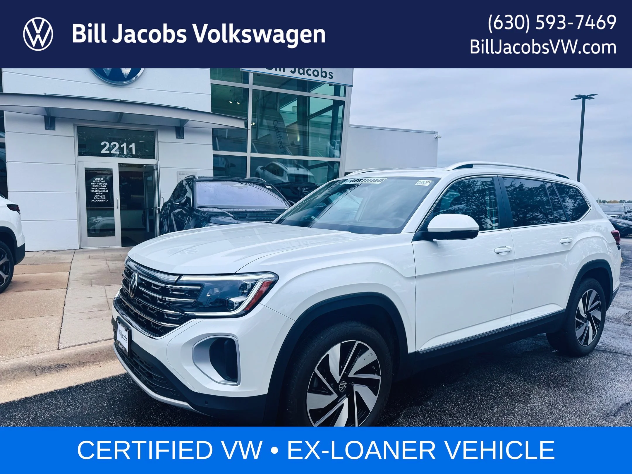 Certified Used 2026 Opal White Volkswagen SEL image 1