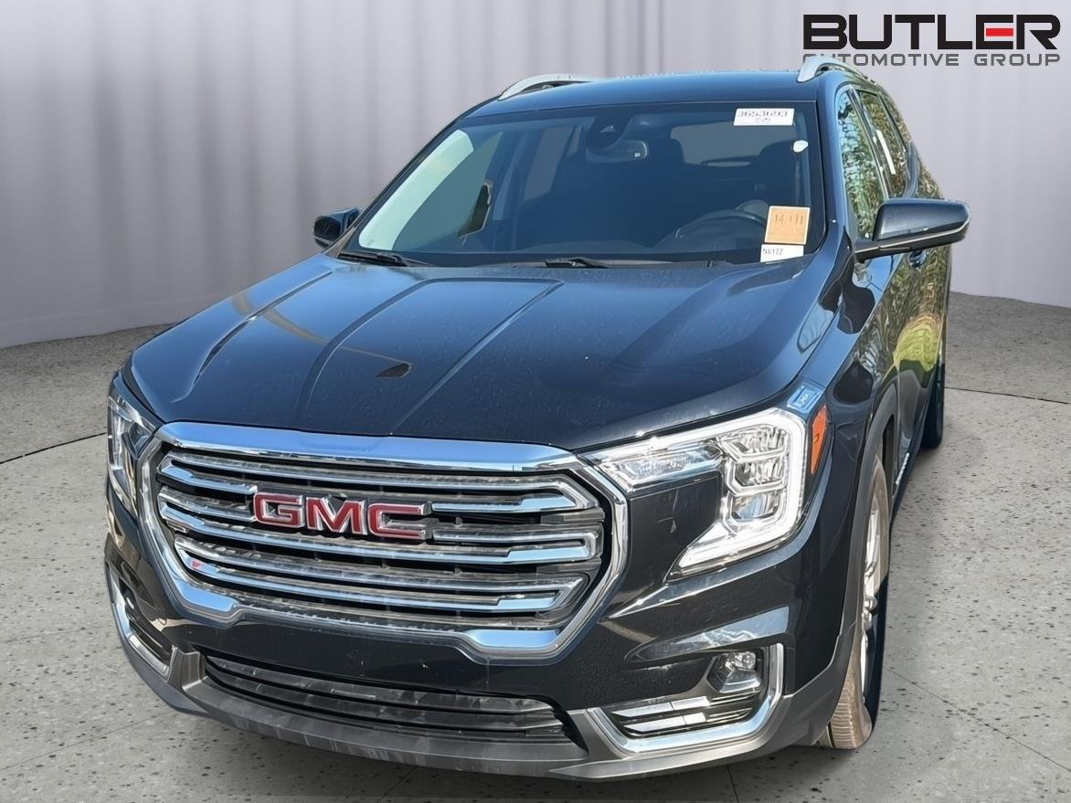 Used 2022 Ebony Twilight Metallic GMC SLT image 3