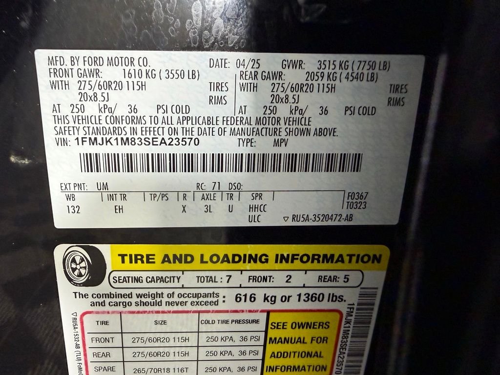 Used 2025 Black Ford Platinum image 24