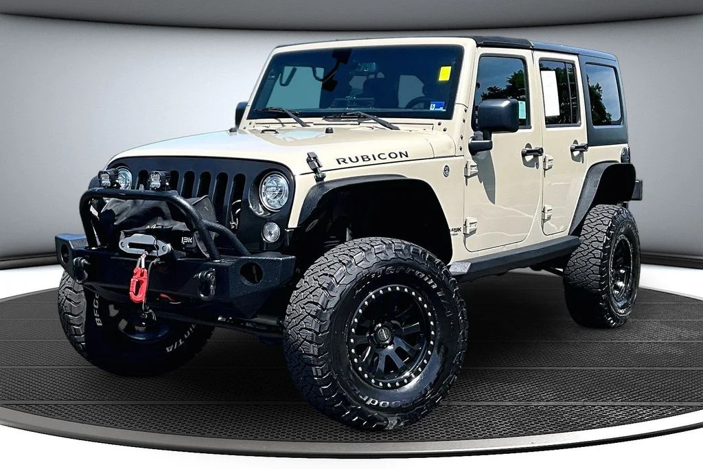 Certified Used 2018 Beige Jeep Unlimited Rubicon image 3