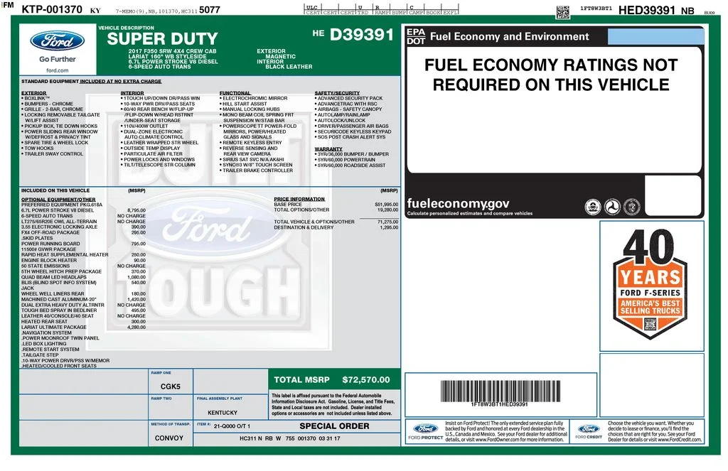 Certified Used 2017 Gray Ford Lariat image 5