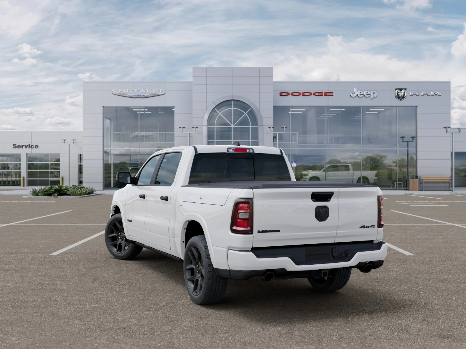 New 2027 Bright White Clear-Coat Exterior Paint RAM Laramie image 30