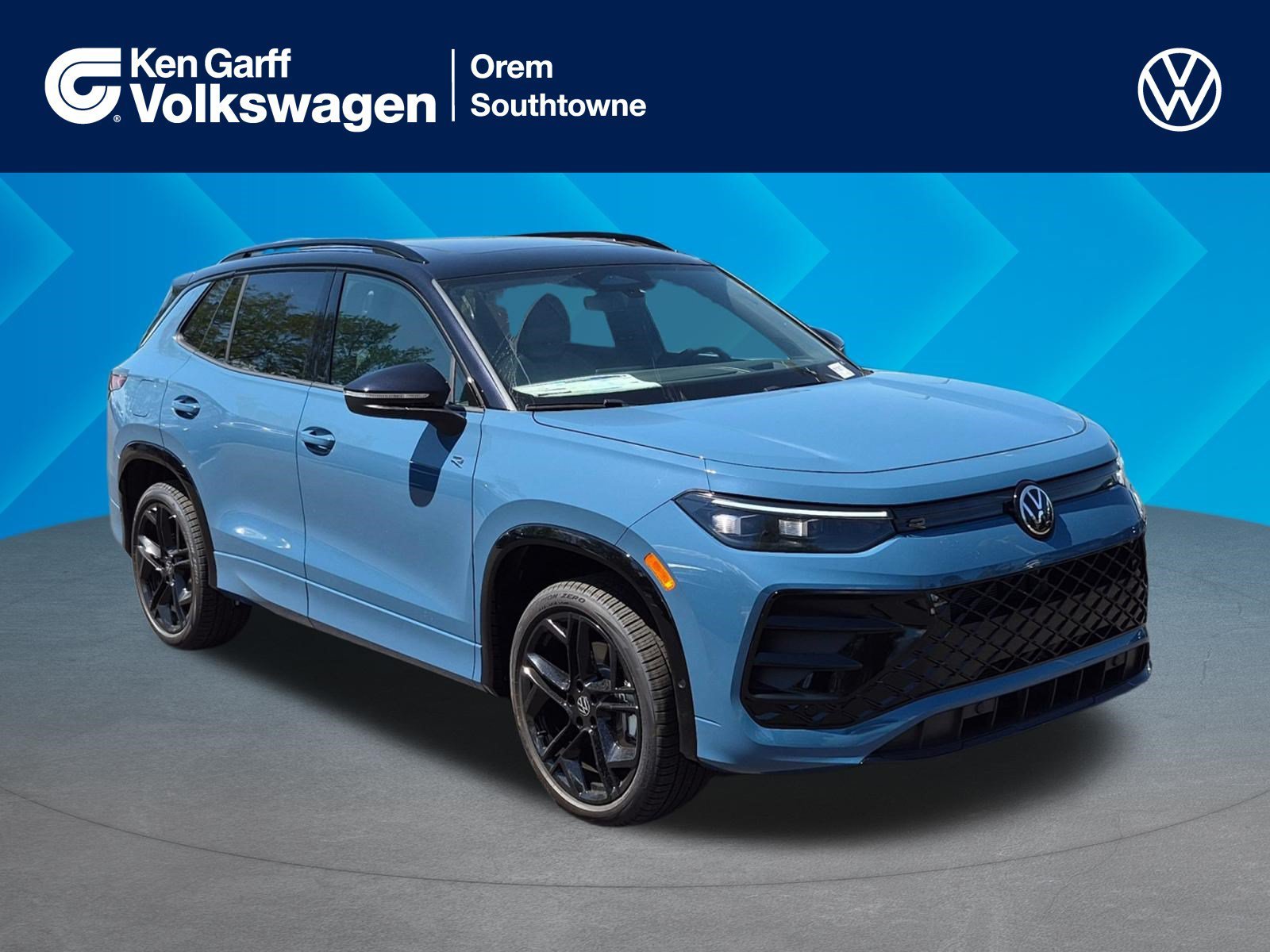 New 2026 Monterey Blue w/Deep Black Roof Volkswagen SE R-Line Black image 1