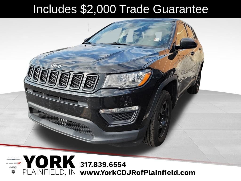 Black 2020 Jeep Compass Sport 4WD SUV / Crossover Four-Wheel Drive 9-Speed Automatic