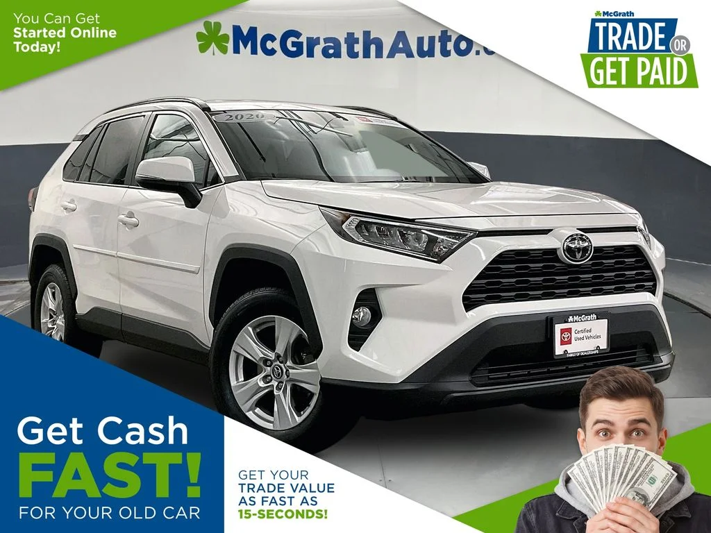 Used 2020 White Toyota XLE image 1
