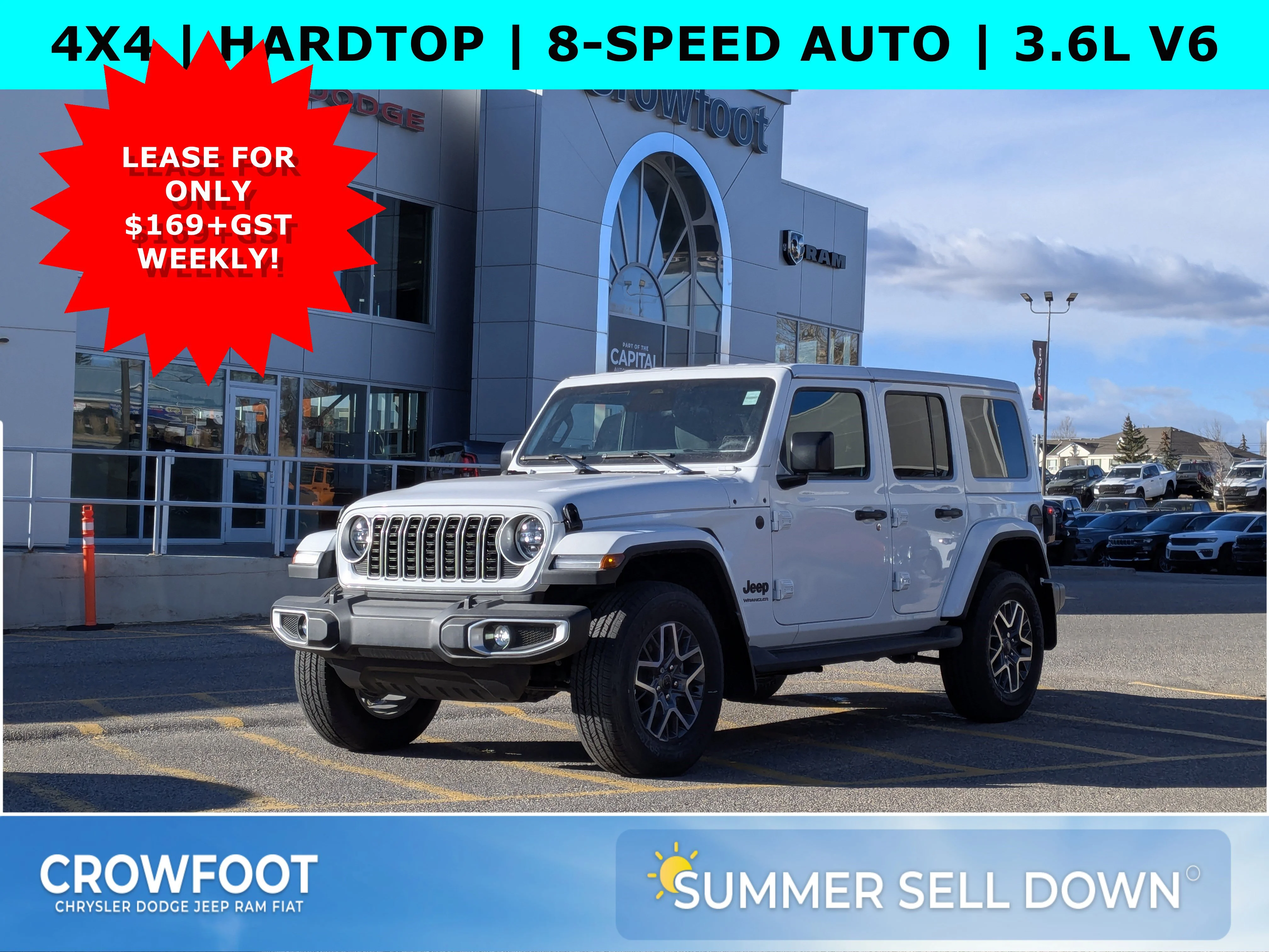 New 2026 White Jeep Sahara - 12.3 inch display - Blind Spot Mon - Body Color 3 Piece HT - & Tons More! image 1