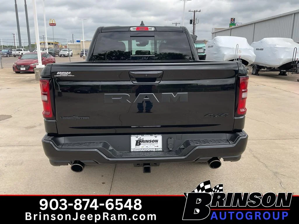 New 2026 Diamond Black Crystal Pearlcoat Ram Lone Star image 4