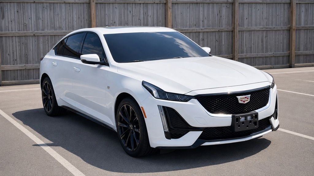Used 2021 Summit White Cadillac Sport image 1