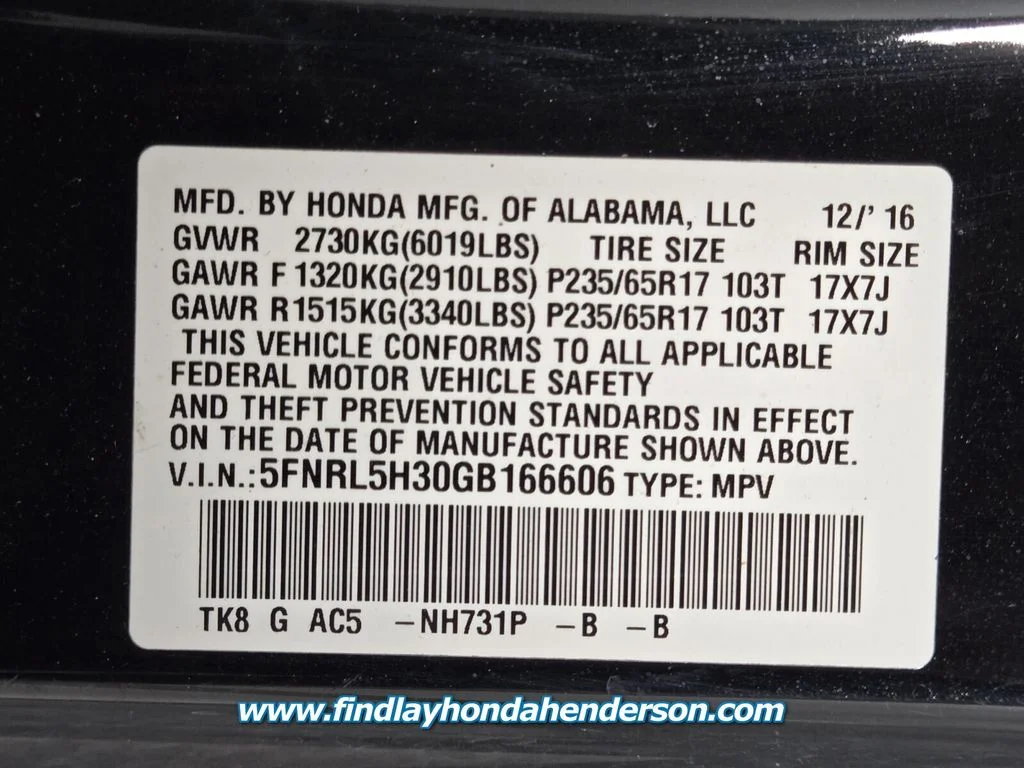Used 2016 Crystal Black Pearl Honda SE image 13