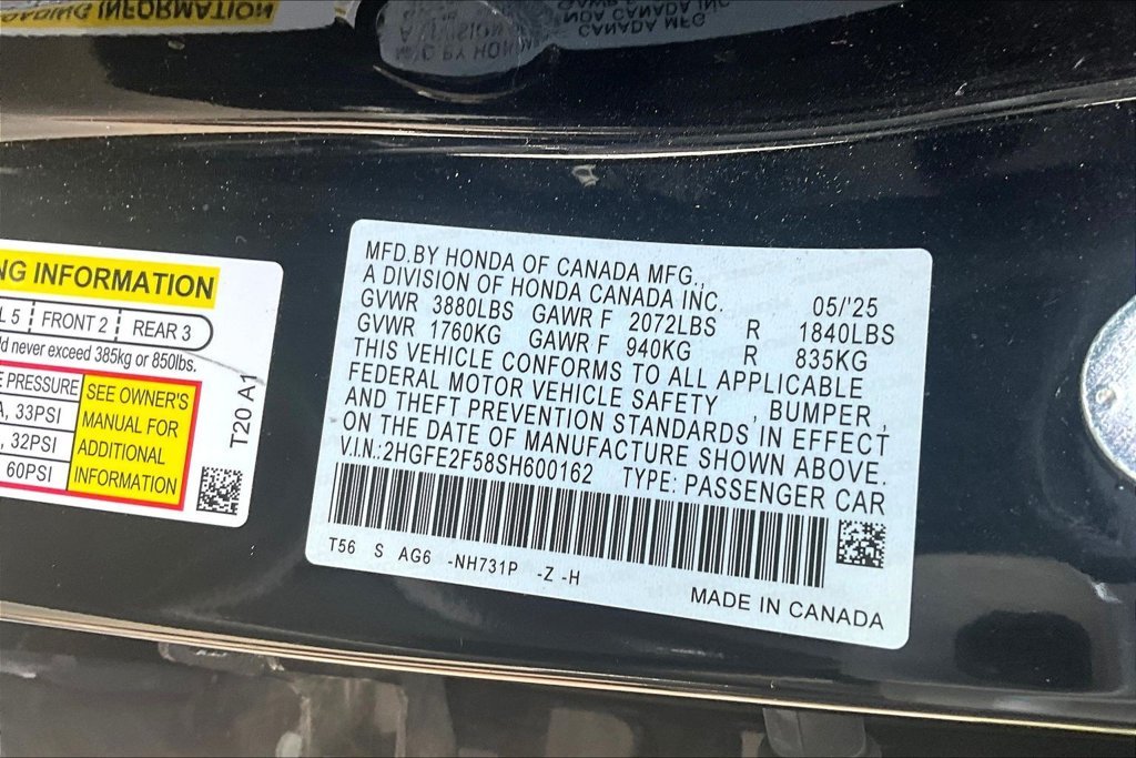 Used 2025 Black Honda Sport image 17