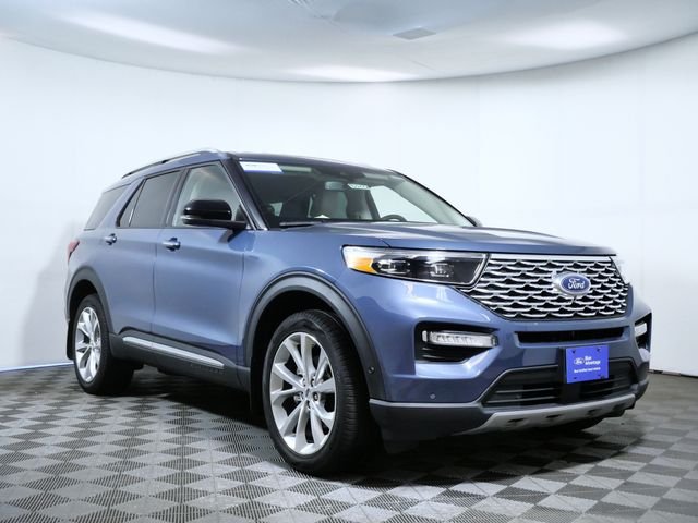 Certified Used 2021 Blue Ford Platinum image 1