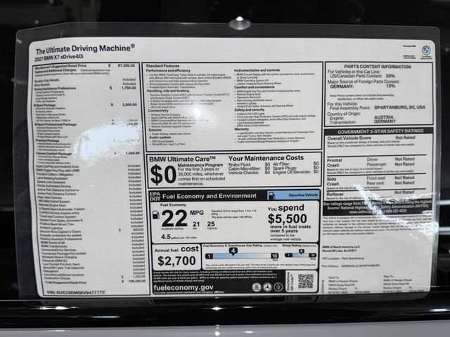 New 2027 Brooklyn Grey Metallic BMW xDrive40i image 26