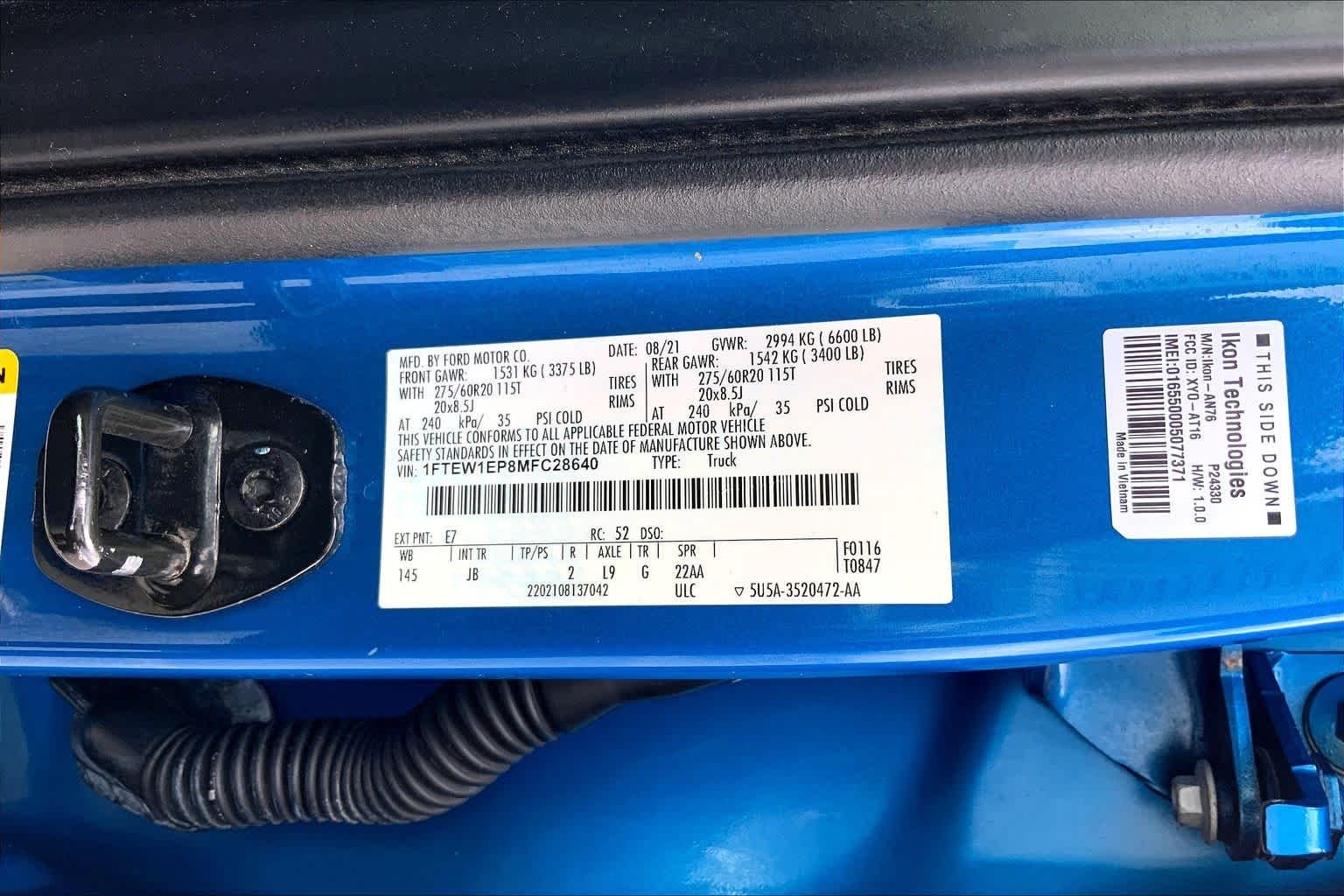 Used 2021 Velocity Blue Ford XL image 36
