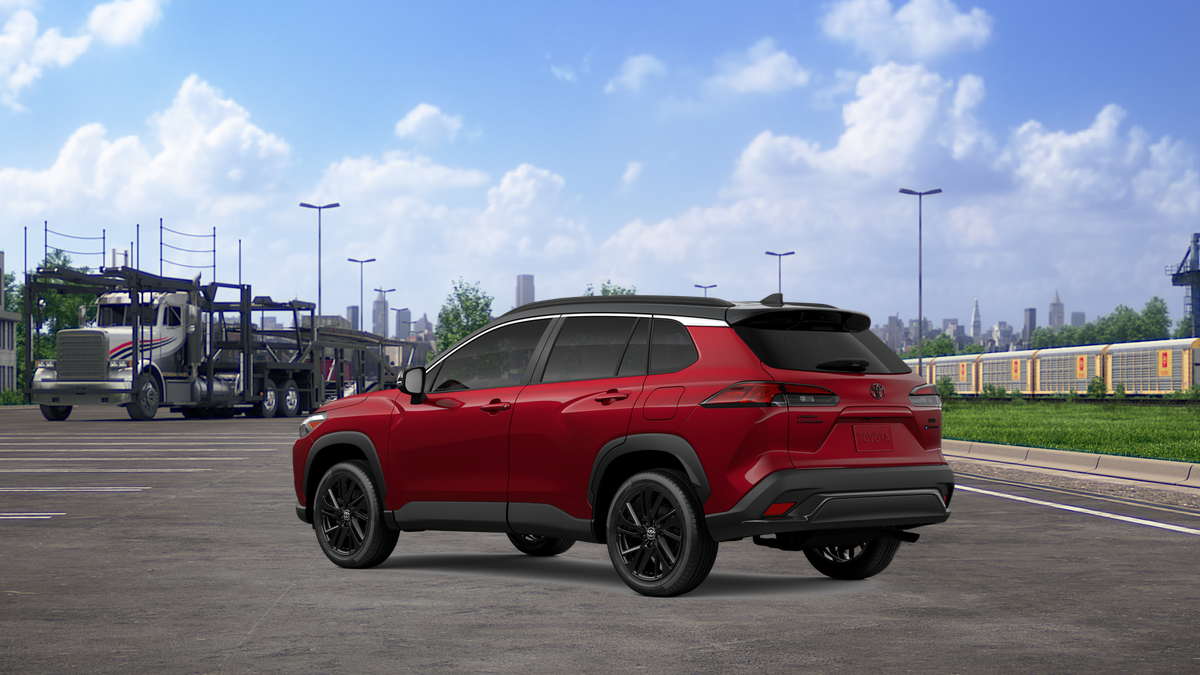 New 2026 Soul Red Crystal  with Jet Black roof Toyota Hybrid XSE image 6