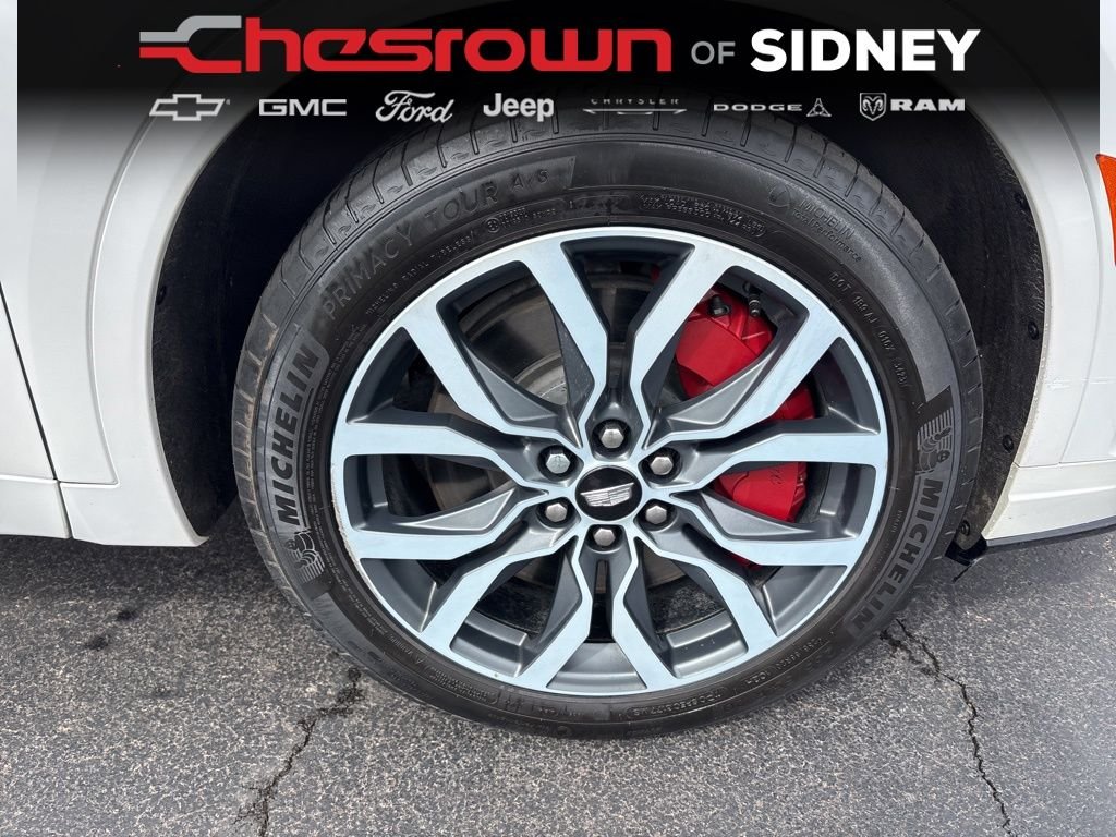Used 2024 Crystal White Tri-Coat Cadillac Sport image 12
