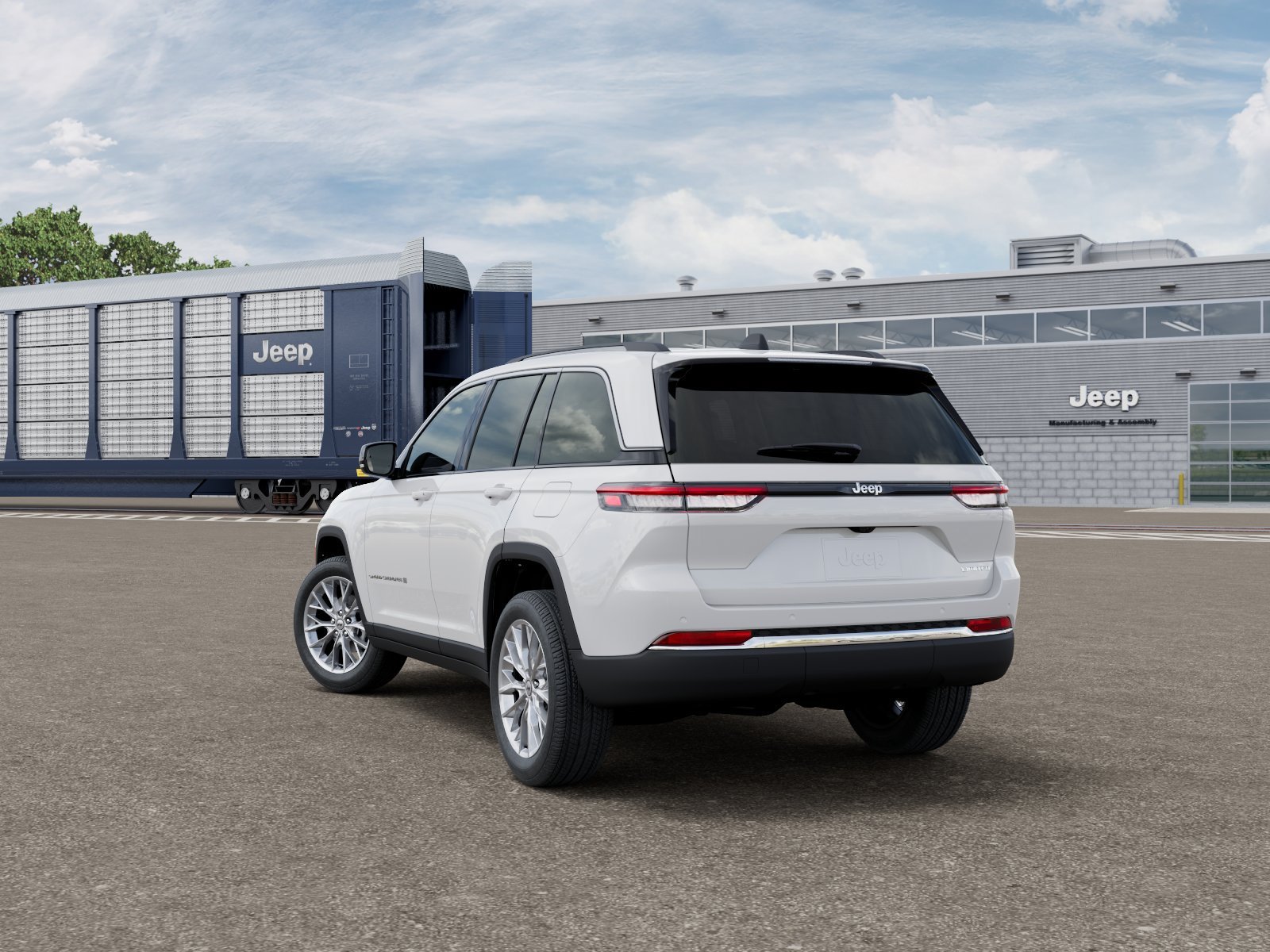 New 2027 Bright White Clear-Coat Paint Jeep Limited image 3