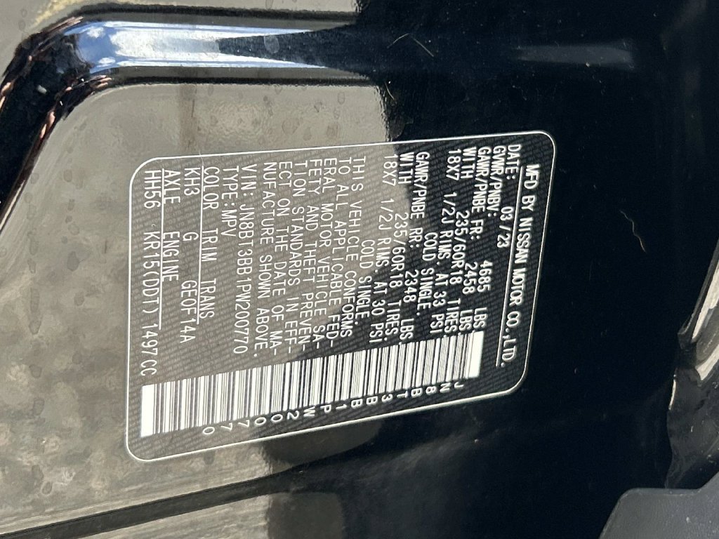 Used 2023 Black Nissan SV image 10