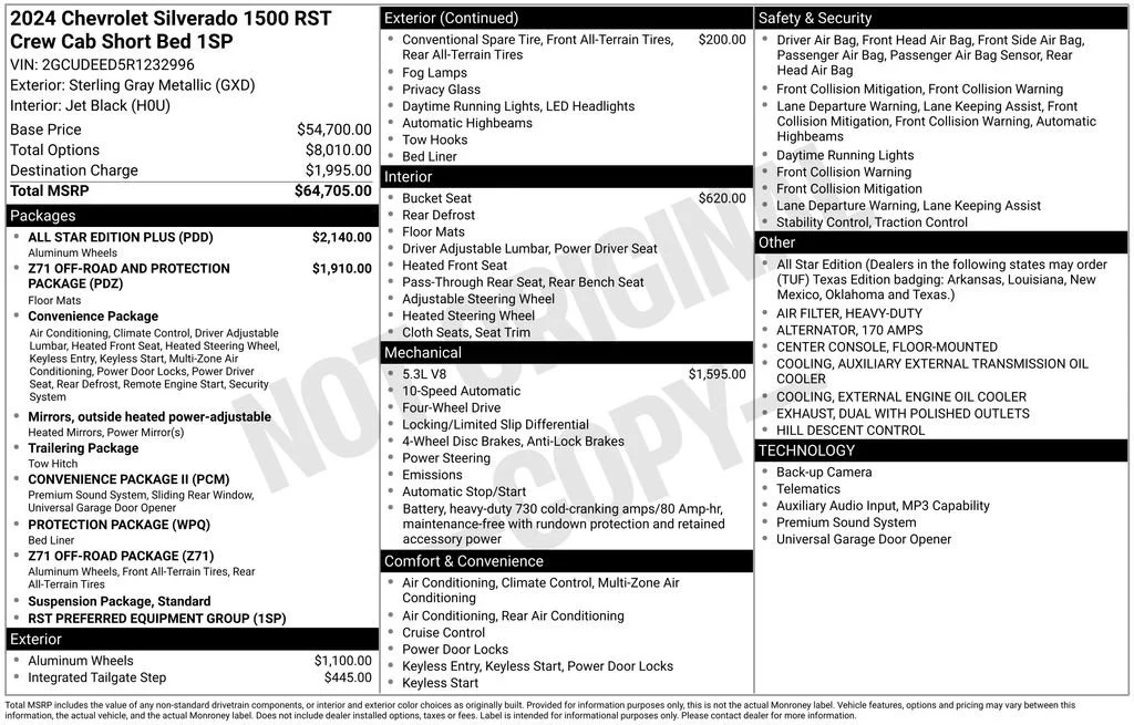 2024 Chevrolet Silverado 1500 RST 4X4 Crew Cab Short Box's photo