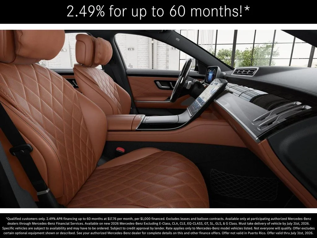New 2026 Obsidian Black Metallic Mercedes-Benz S 580 image 4
