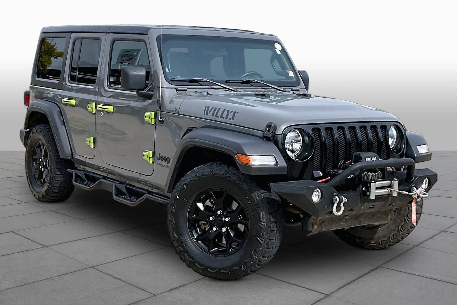 Used 2021 Sting-Gray Clearcoat Jeep Unlimited Willys Sport image 2