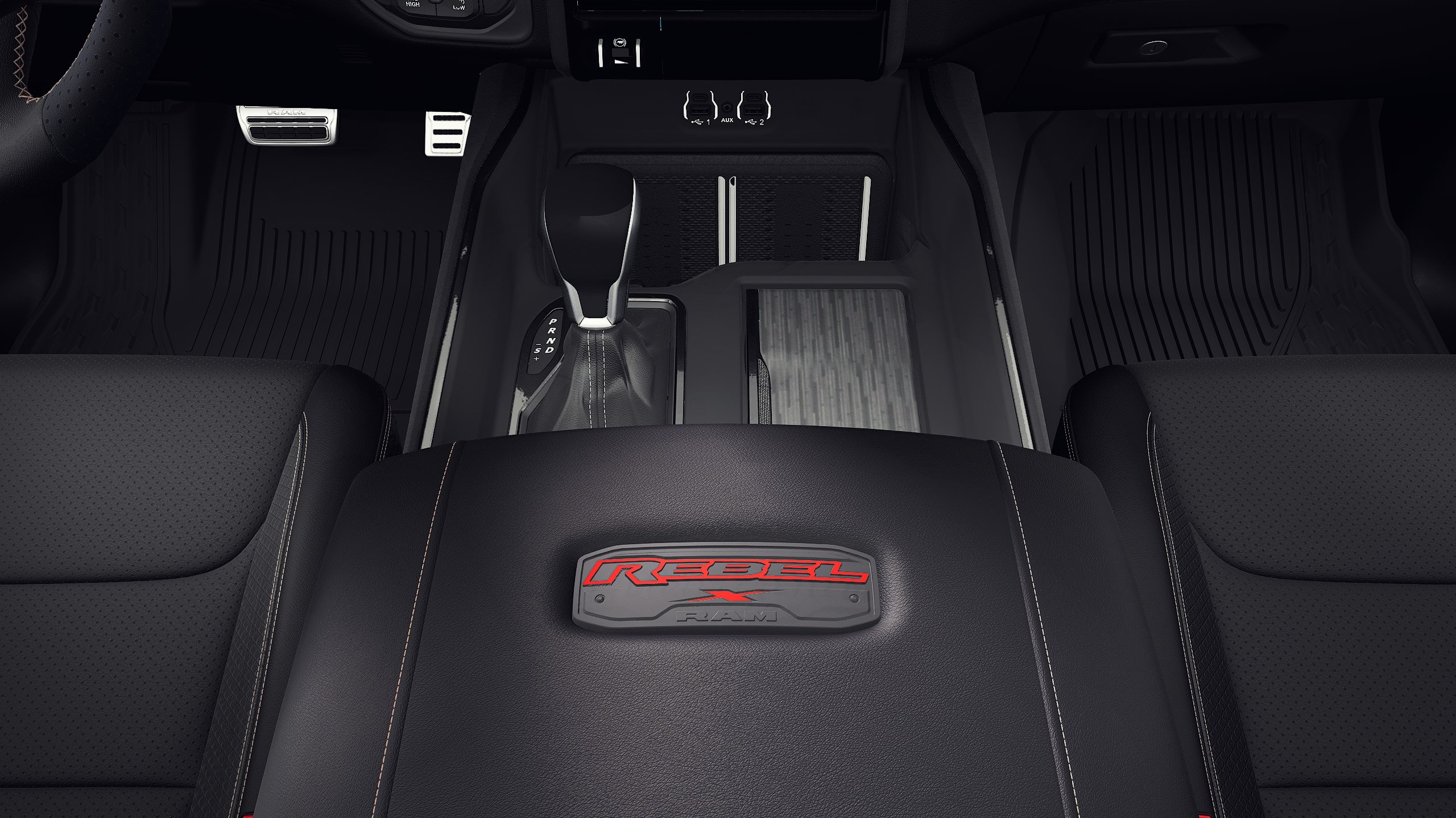 New 2027 Diamond Black Crystal Pearl-Coat Exterior Paint RAM REBEL image 16