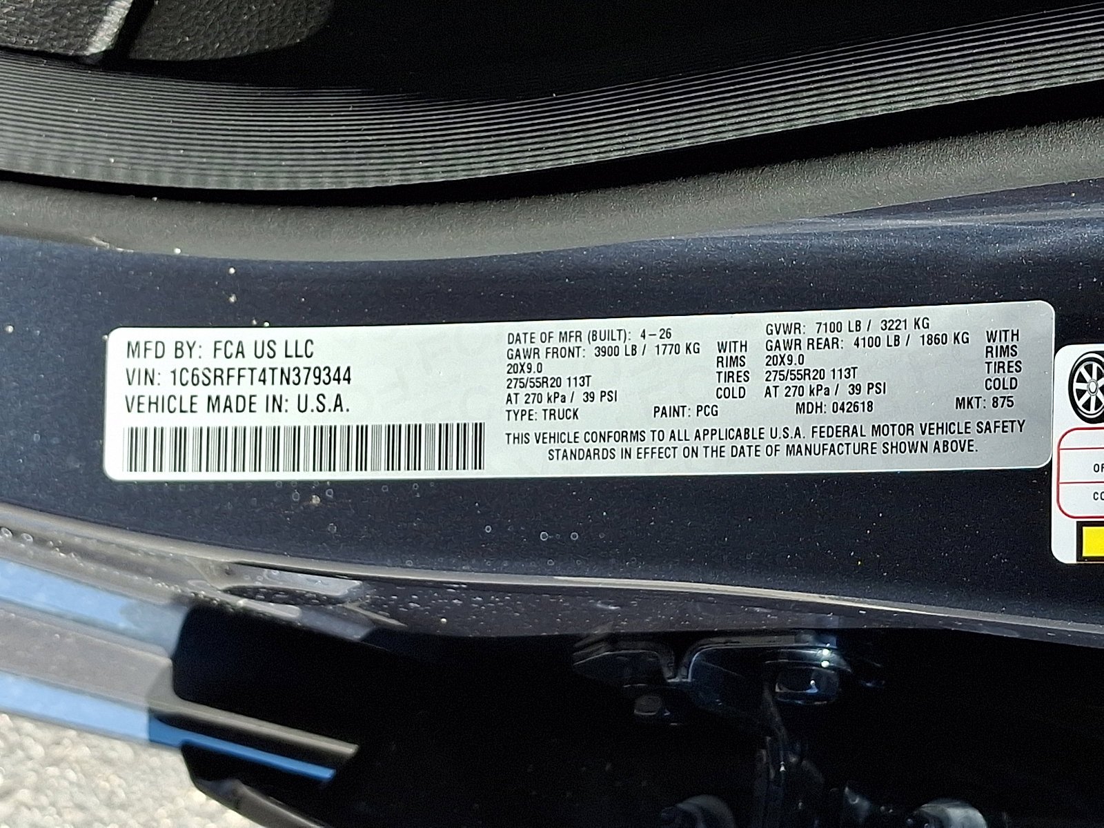 New 2026 Forged Blue Metallic Exterior Paint RAM Big Horn image 17