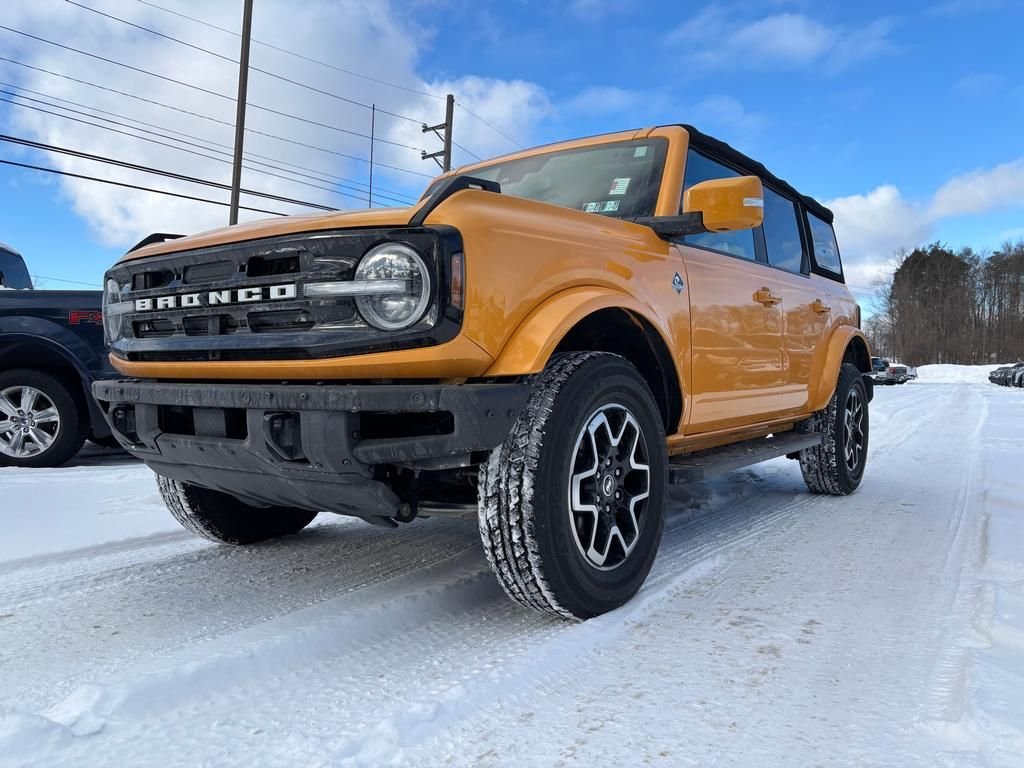 Used 2022 Orange Metallic Ford Outer Banks 4 door Luxury Pkg Navigation image 3