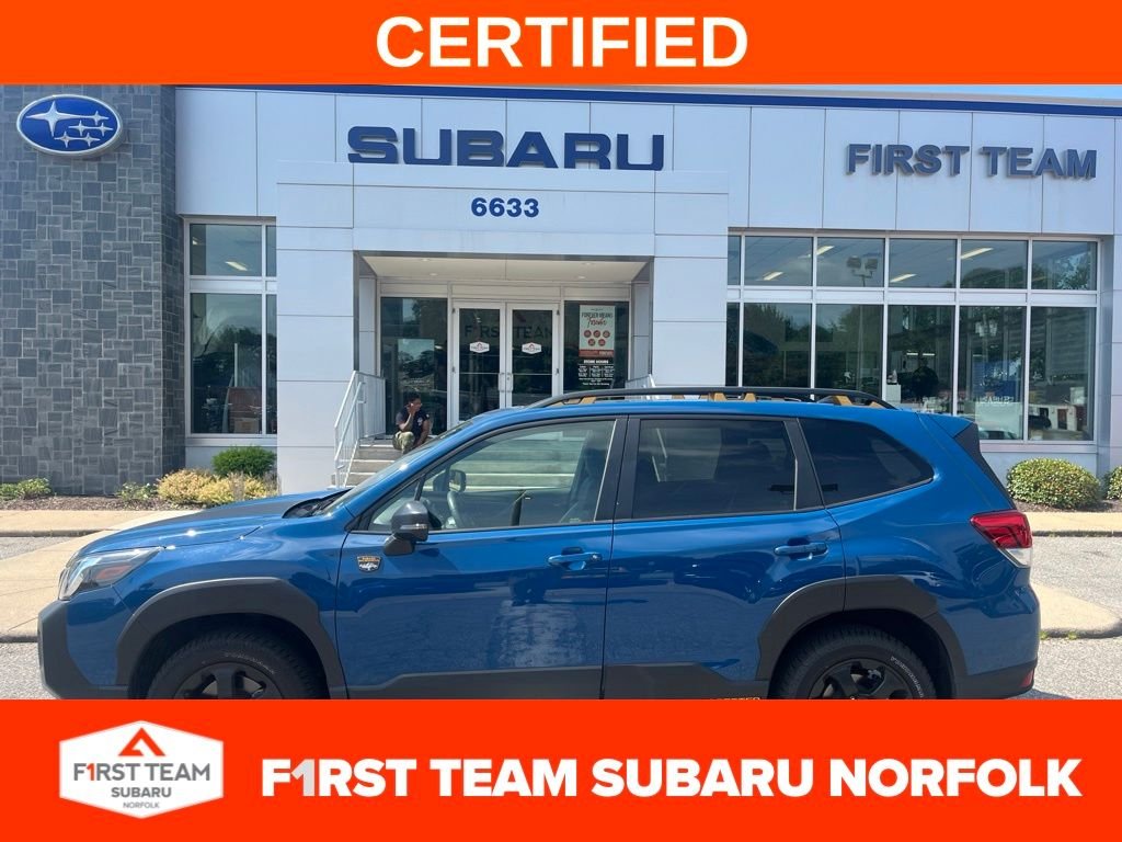 Certified Used 2025 Blue Subaru Wilderness image 1