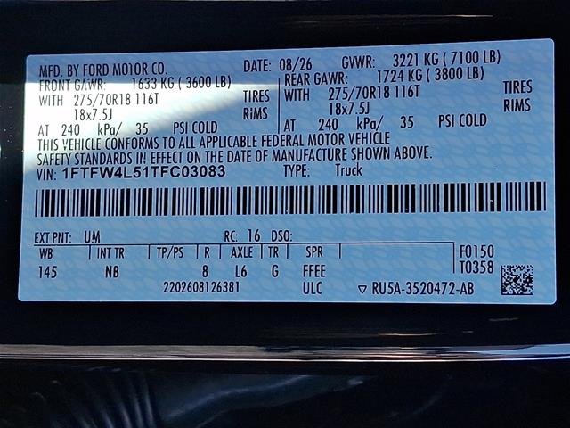 New 2026 Agate Black Metallic Ford Tremor® image 37