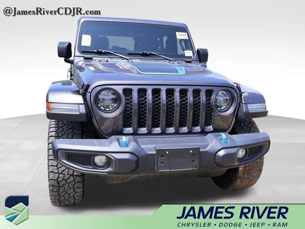 Used 2022 Gray Jeep Unlimited Rubicon 4xe image 7