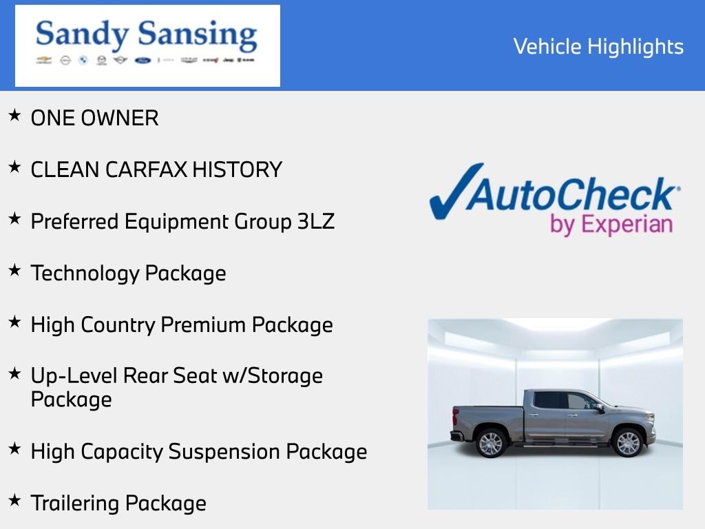 Used 2024 Sterling Gray Metallic Chevrolet High Country image 13