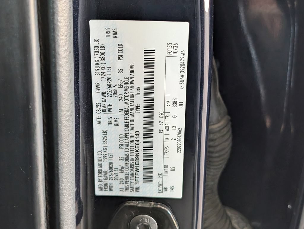 Used 2022 Blue Ford XLT image 32