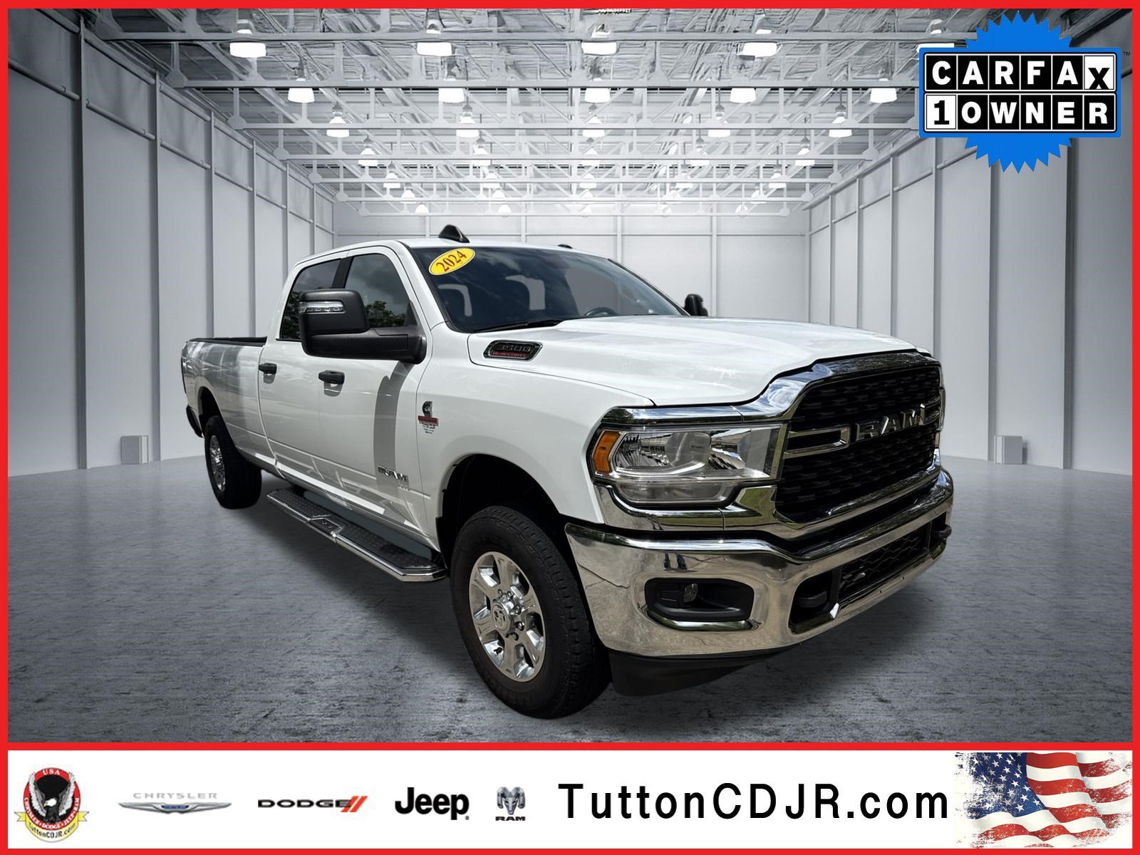 Used 2024 Bright White Clearcoat Ram Big Horn image 1