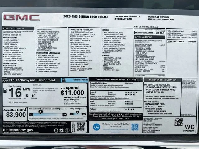 New 2026 Sterling Metallic GMC Denali image 21