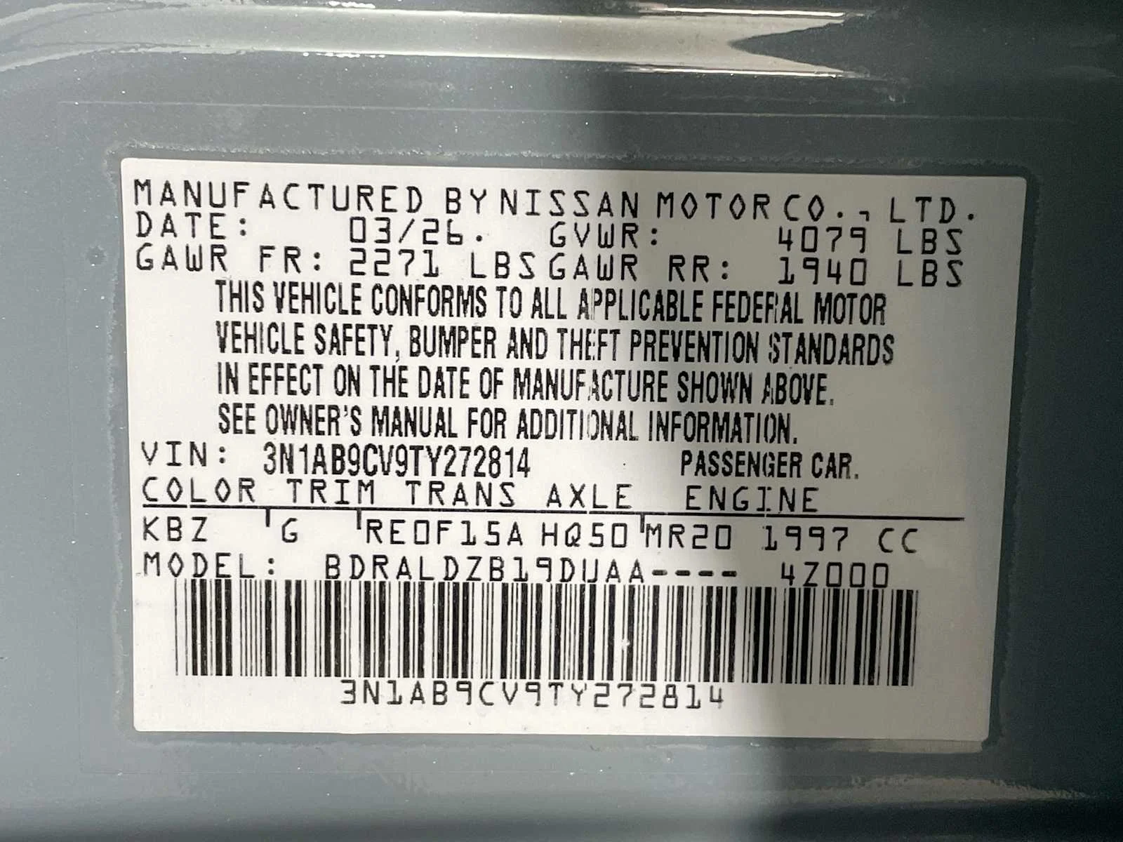 Certified Used 2026 Atlantic Gray Metallic Nissan SV image 27