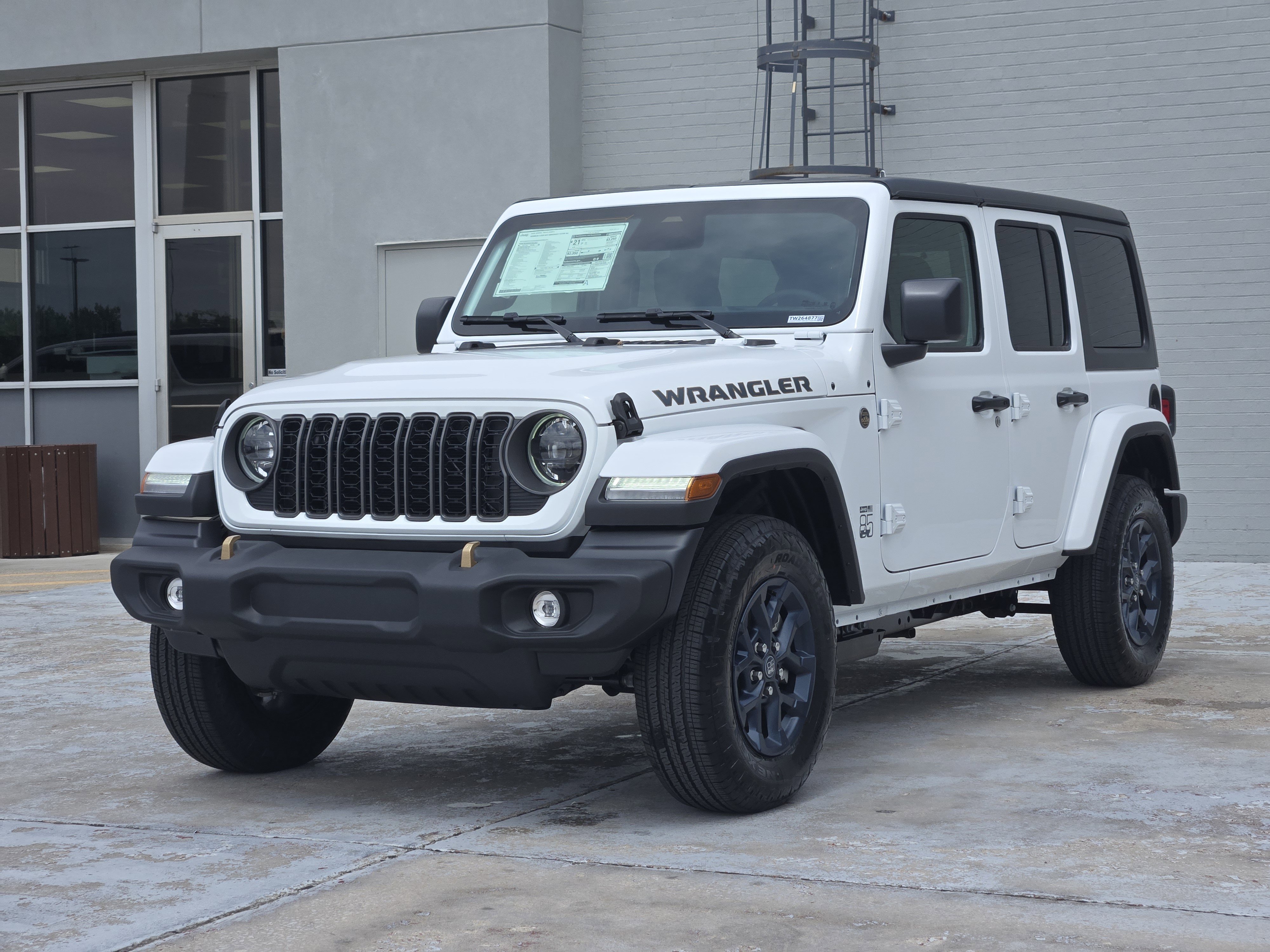 New 2026 Bright White Clear-Coat Exterior Paint Jeep 85th Anniversary image 2