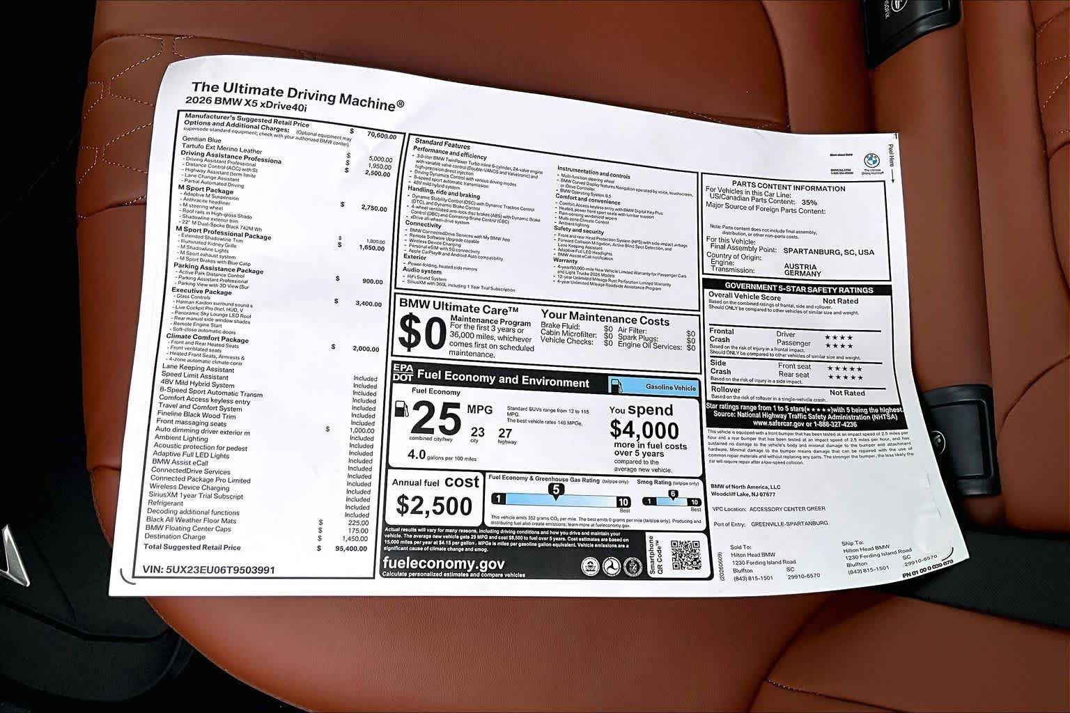 New 2026 Gentian Blue BMW xDrive40i image 18