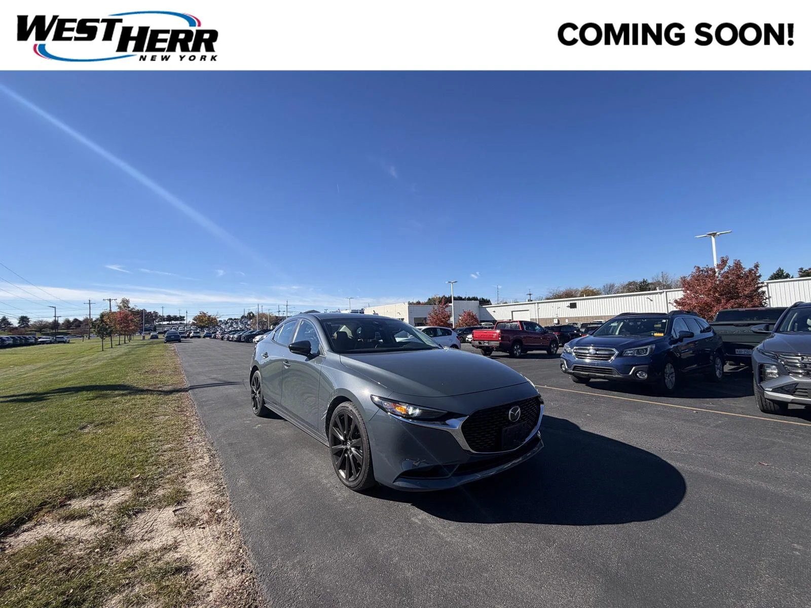 Used 2022 Polymetal Gray Metallic Mazda Carbon Edition image 1