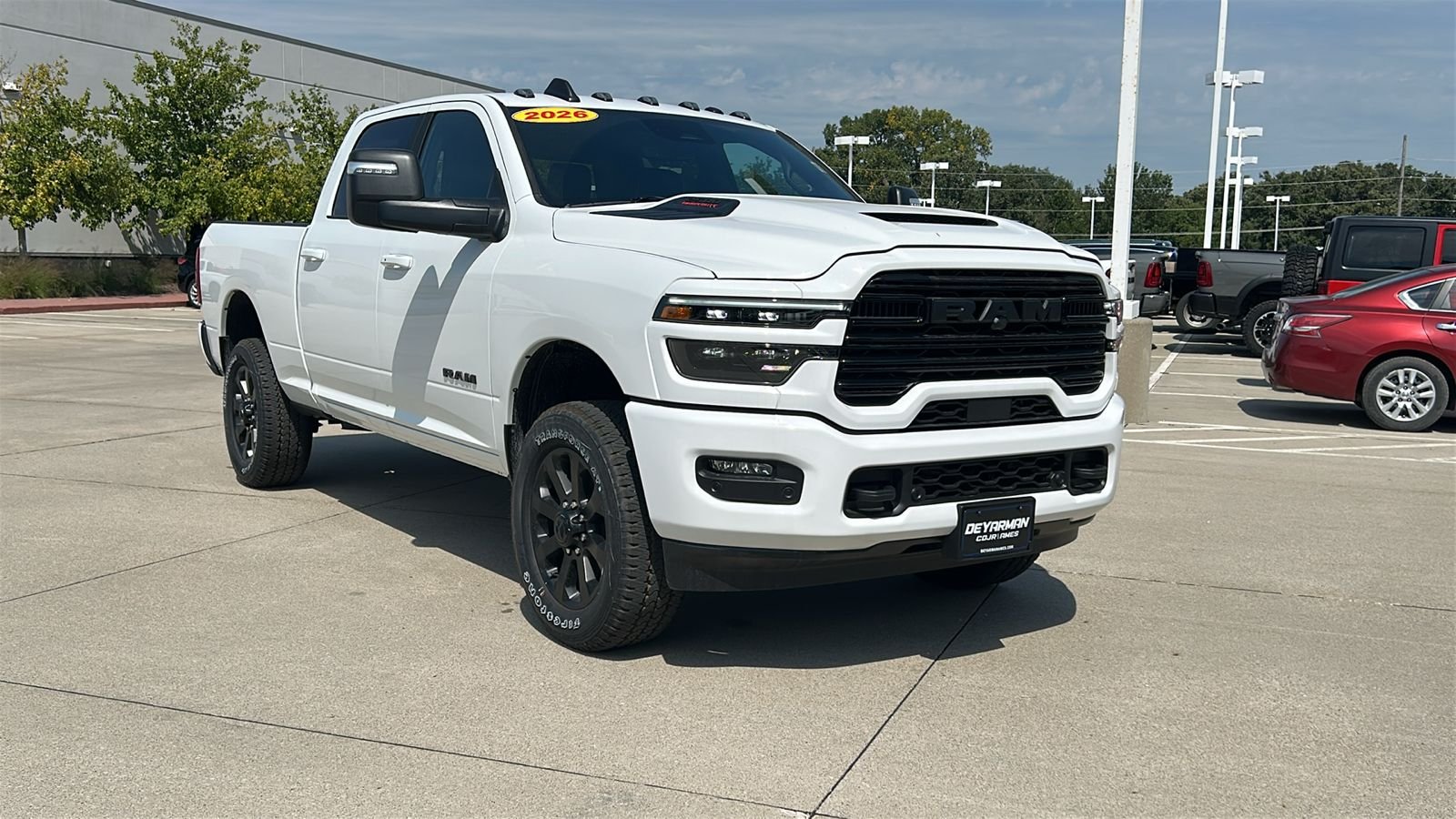 New 2026 Bright White Clear-Coat Exterior Paint RAM Laramie image 2