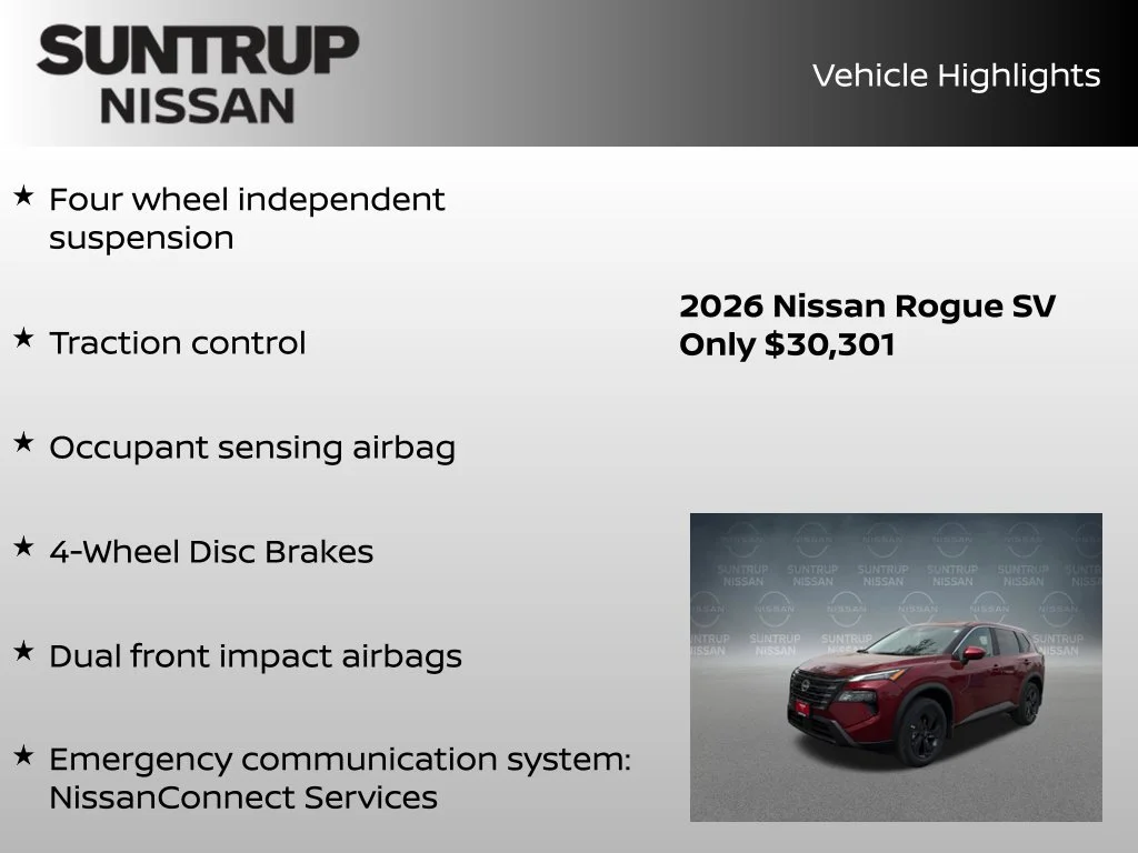 Certified Used 2026 Red Nissan SV image 16