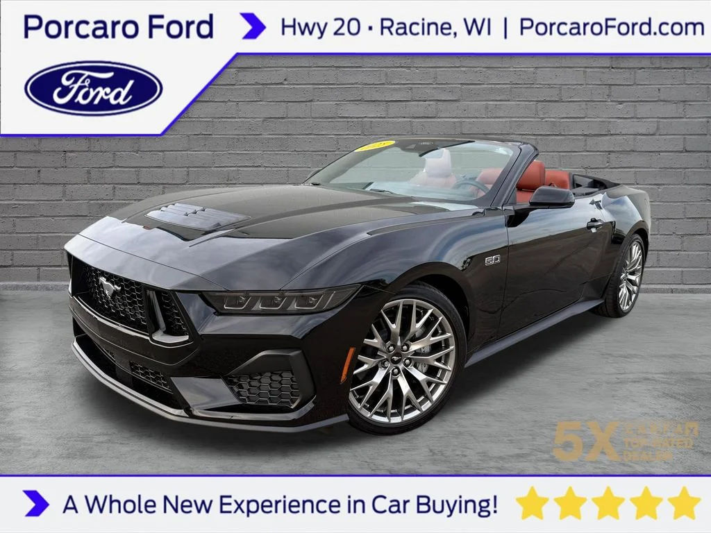 New 2025 Shadow Black Ford GT Premium Convertible image 1