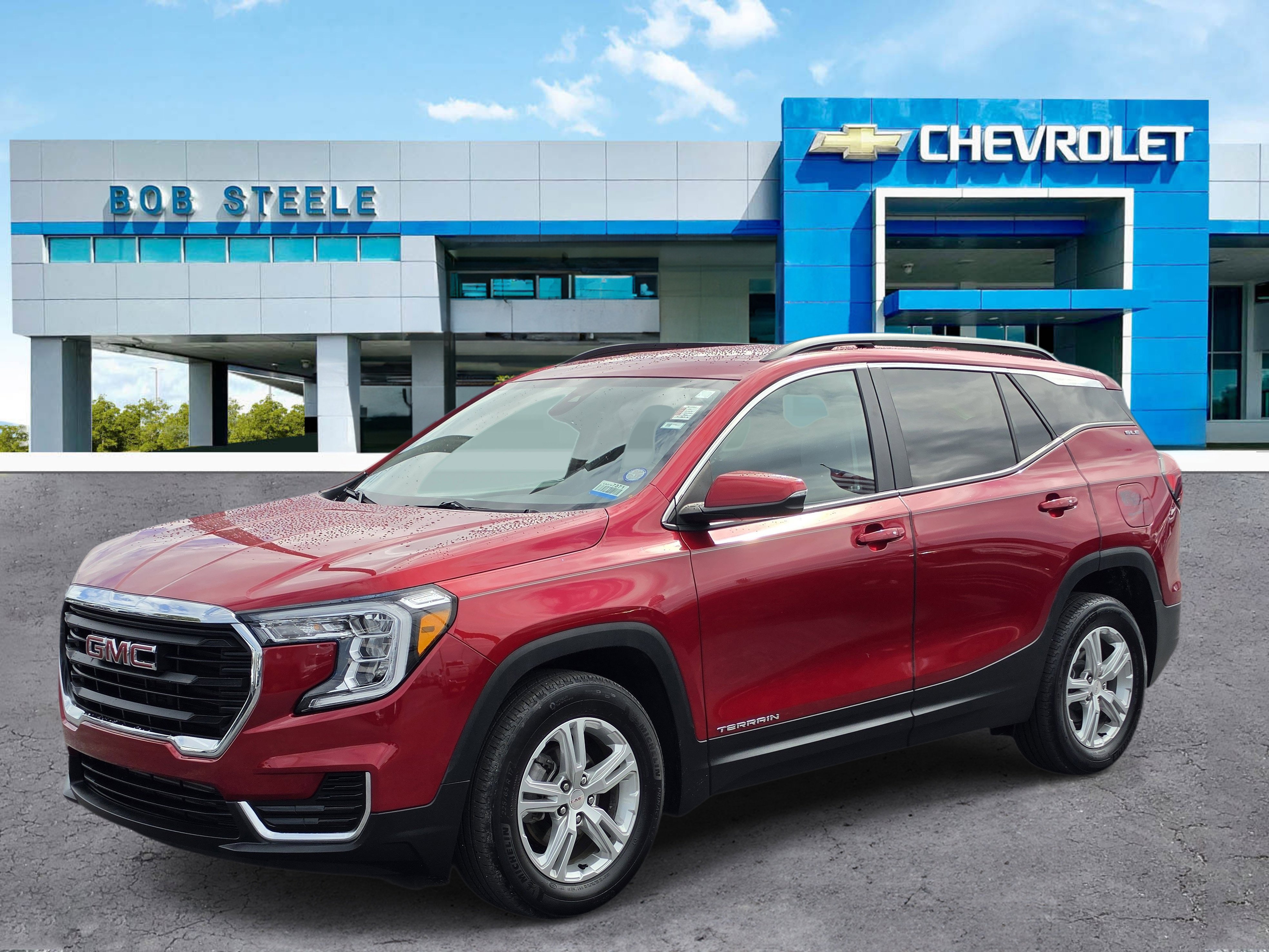 Certified Used 2024 Volcanic Red Tintcoat GMC SLE image 3