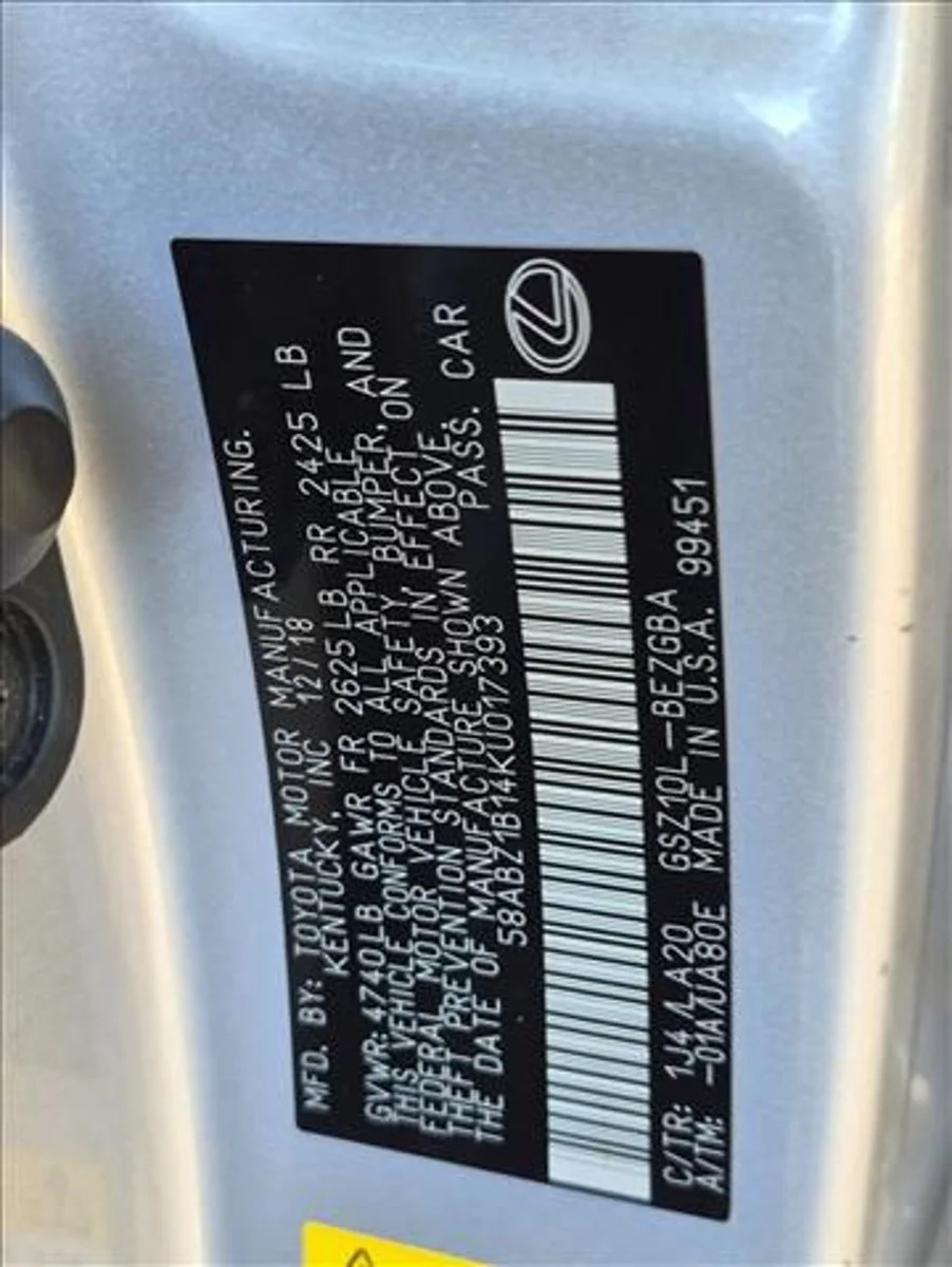 Used 2019 Atomic Silver Lexus ES 350 image 23