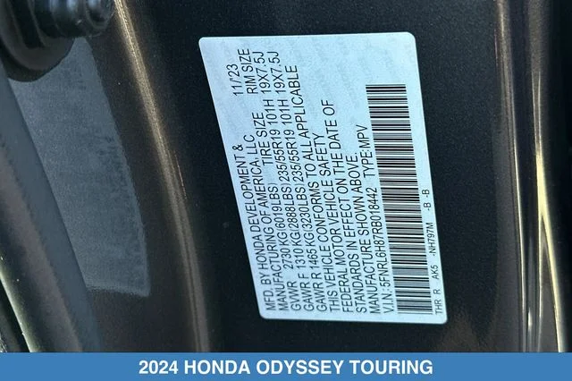 2024 Honda Odyssey Touring - Photo 36