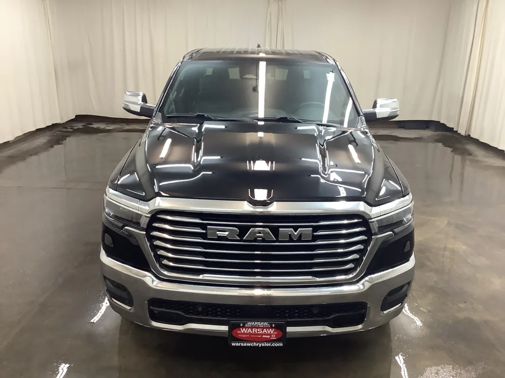Used 2025 Diamond Black Crystal Pearlcoat Ram Laramie image 2